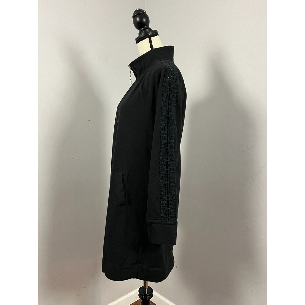 Lilly Pulitzer Skipper Popover Black Dress Lace Long Sleeve Women's Large - Picture 4 of 8